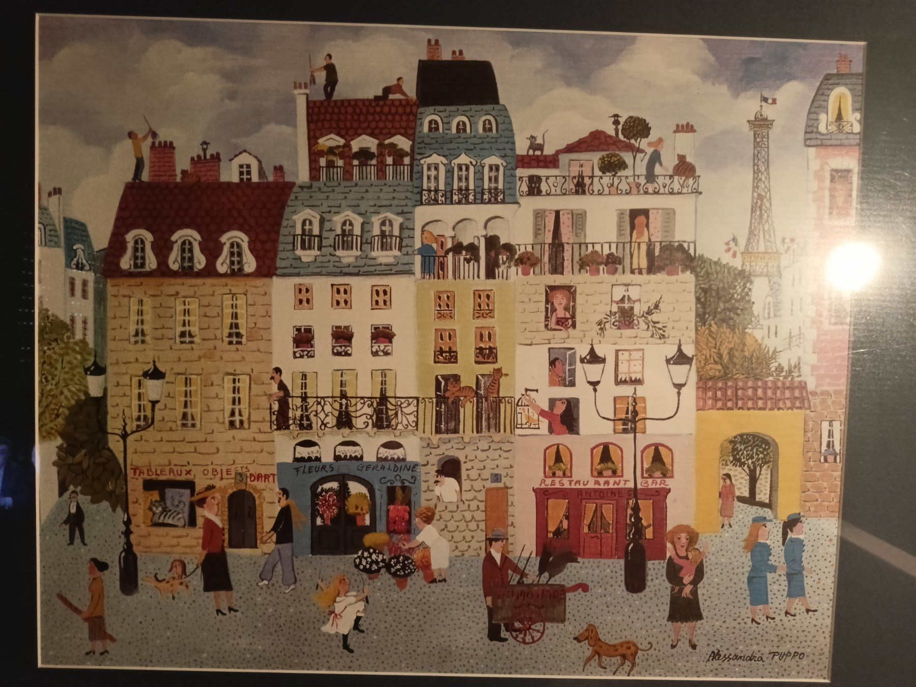 Lavagne: tableau de la ville de paris – Usato da GENEVE venduto da goldforall 4
