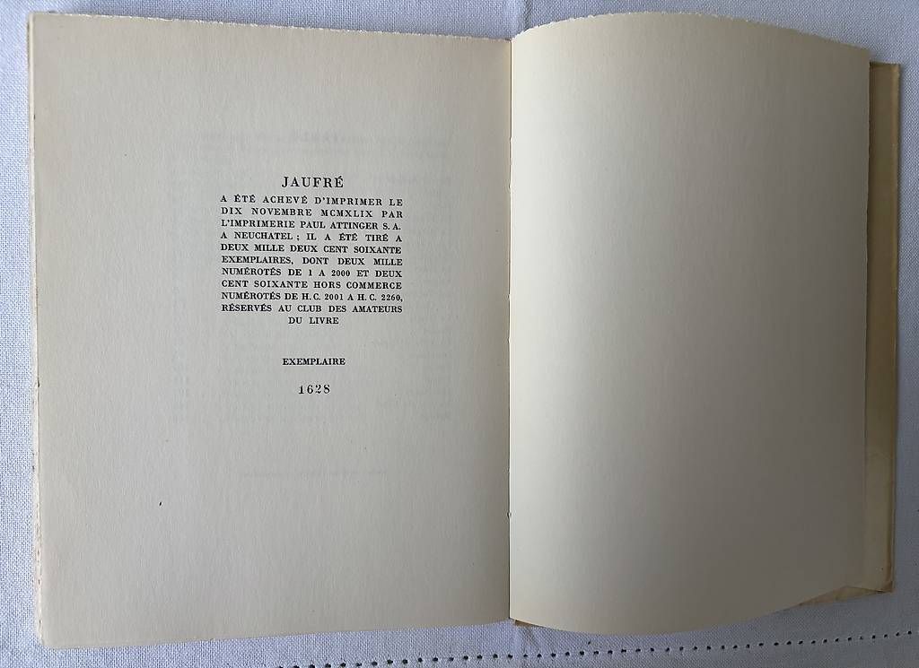 Bücher: Jaufré conte de la table ronde Marcel North  – Gebraucht aus St-Blaise von Poussinnette01 3
