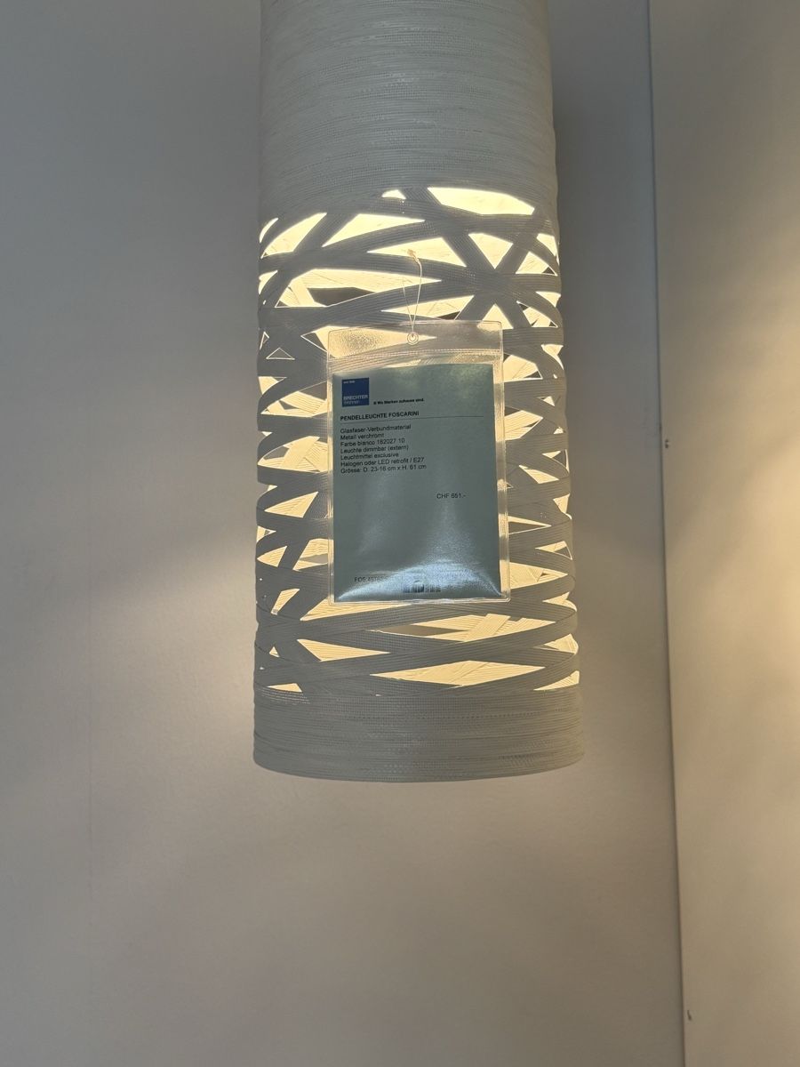 Foscarini Lampadari & plafoniere: Foscarini Pendelleuchte Tress weiss – Nuovo (secondo la descrizione) da Lohn-Ammannsegg venduto da Businessangel 3