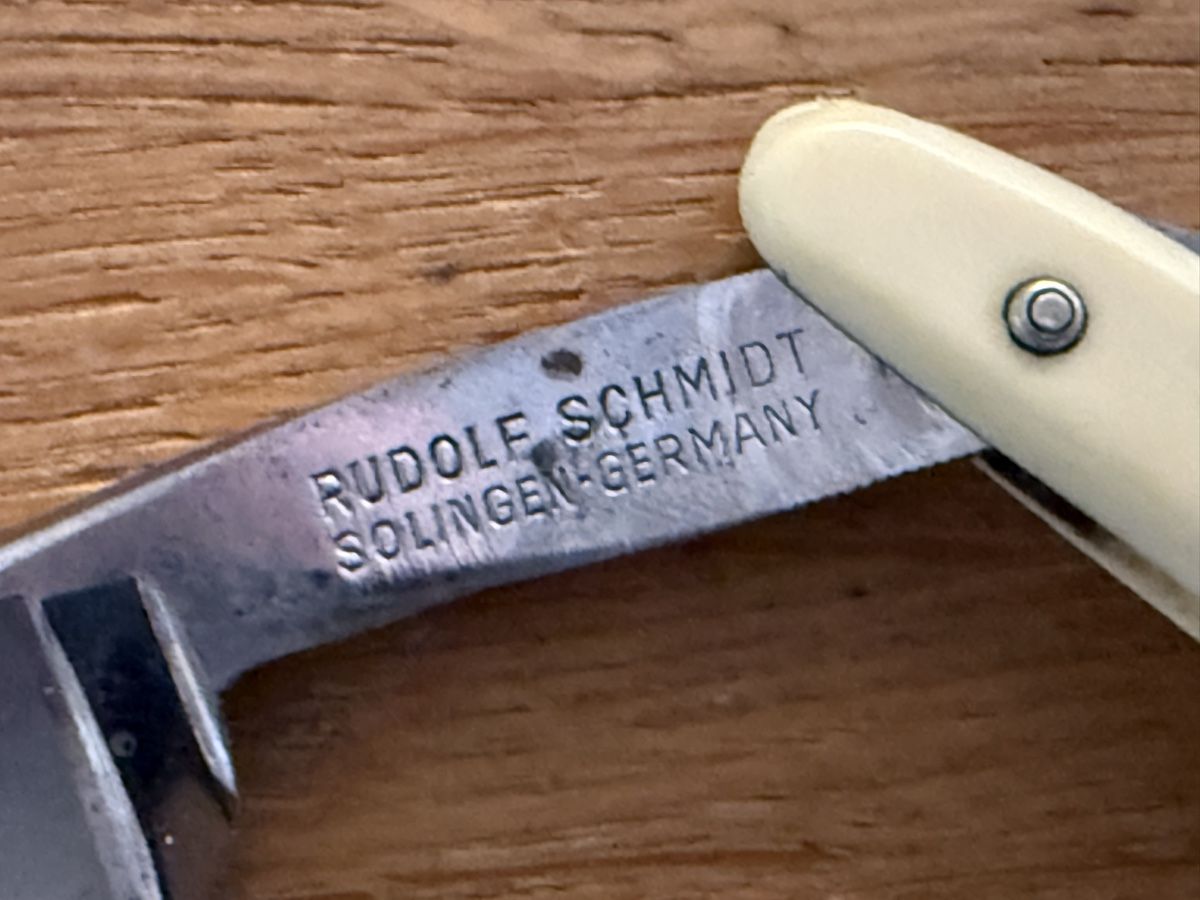 Rasoi & Lamette da barba: R. Schmidt Rasiermesser, Solingen, Germany, Klappmesser – Usato da Goldach venduto da Messerguru 4