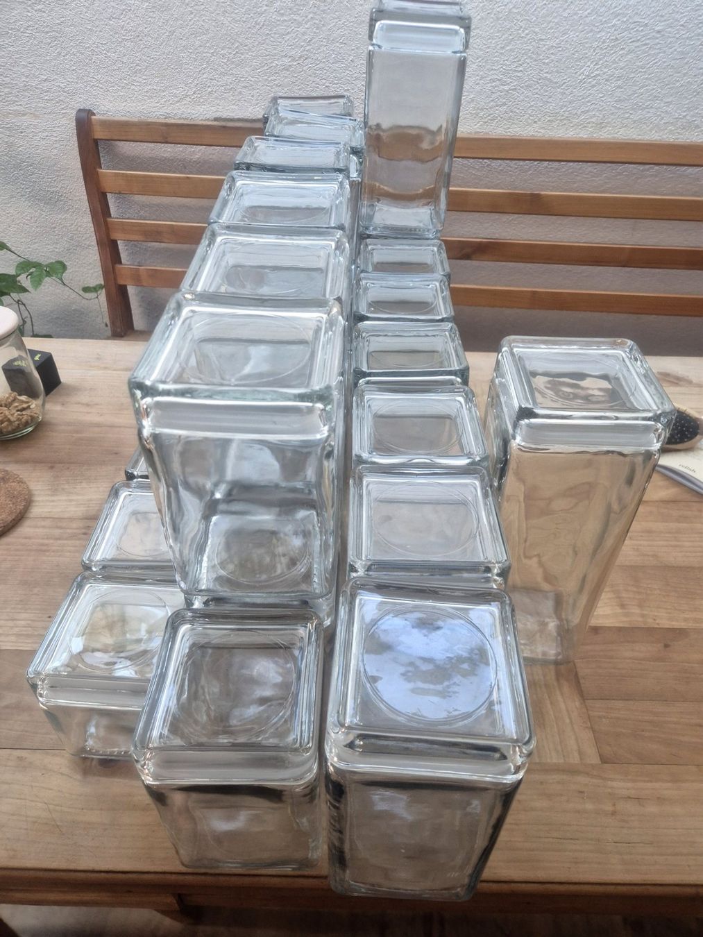 Bicchieri: Anchor Hocking 4er Set Vorratsgläser stapelbar Glasdeckel – Usato da Zürich venduto da rude2014 7