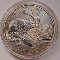 Münze "Biber. 5 Euro. Norwegen 1997".