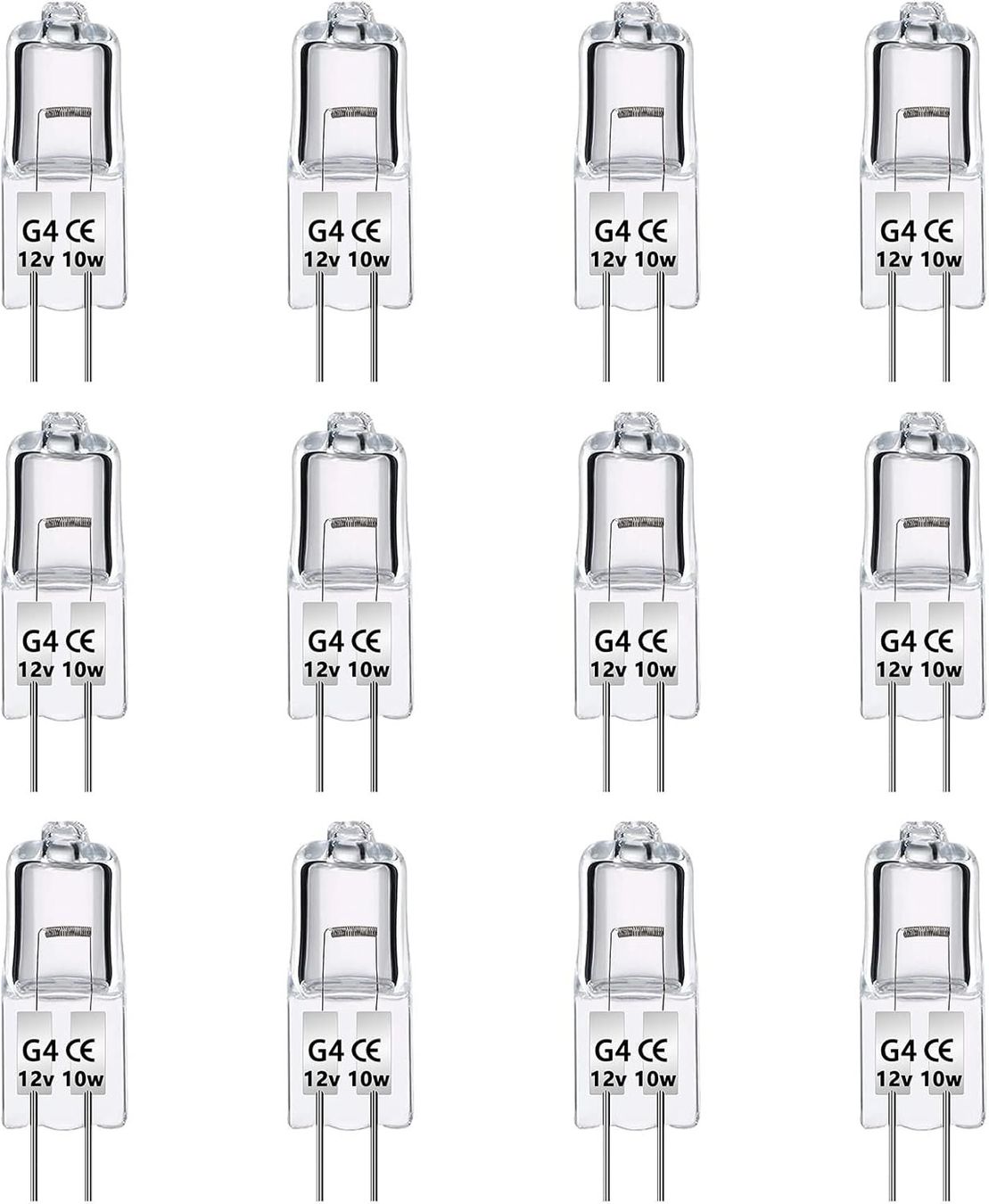 Lampade: 12er Pack G4 Halogenglühbirne 10W 12V 2700K – Nuovo (secondo la descrizione) da Thun venduto da thunshop 1