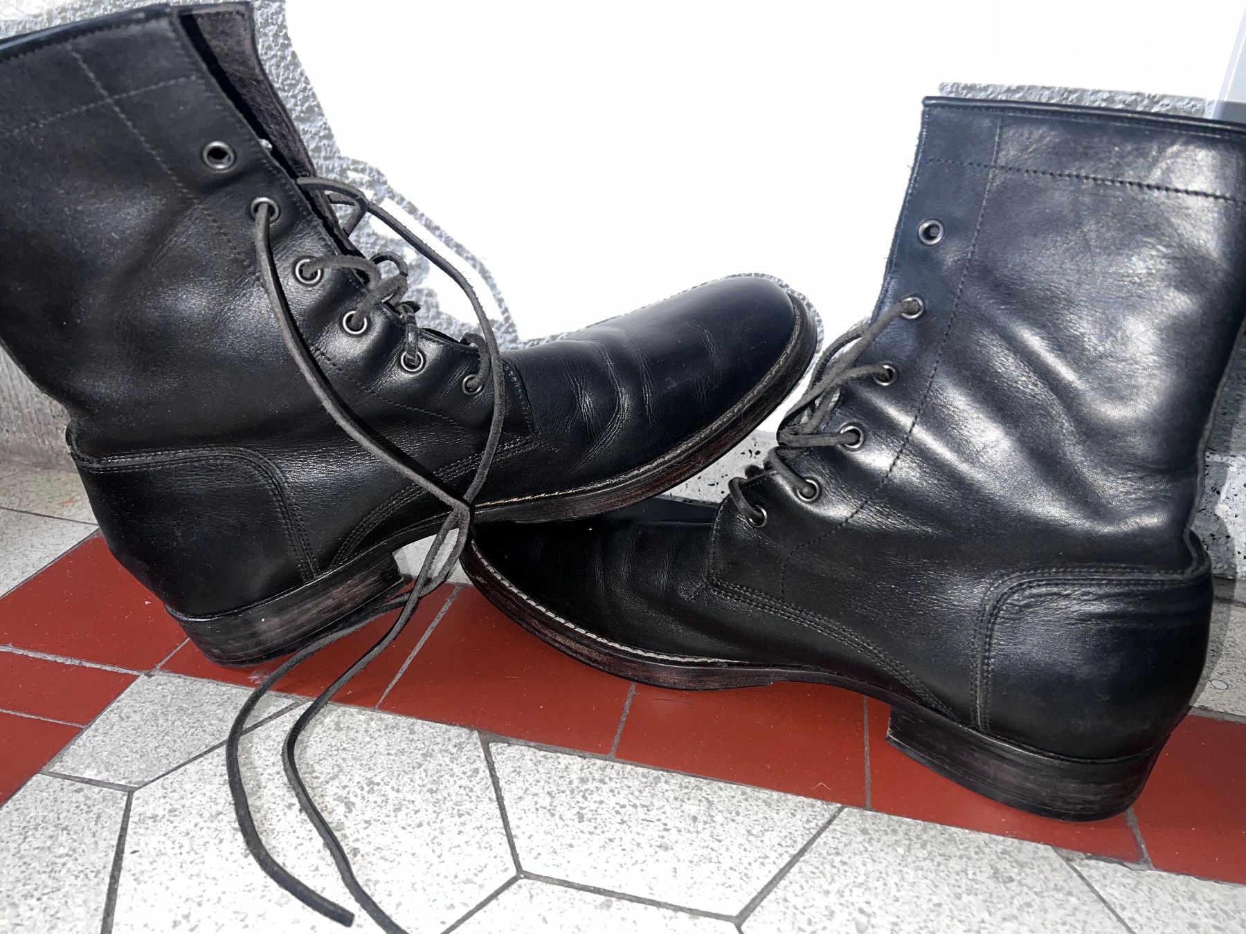 Scarpe da uomo: Lederstiefel Gr.43 – Usato da Zürich venduto da Mailfree 2