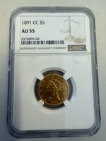 (2644) USA, 5 Dollars 1891 CC, Carson City