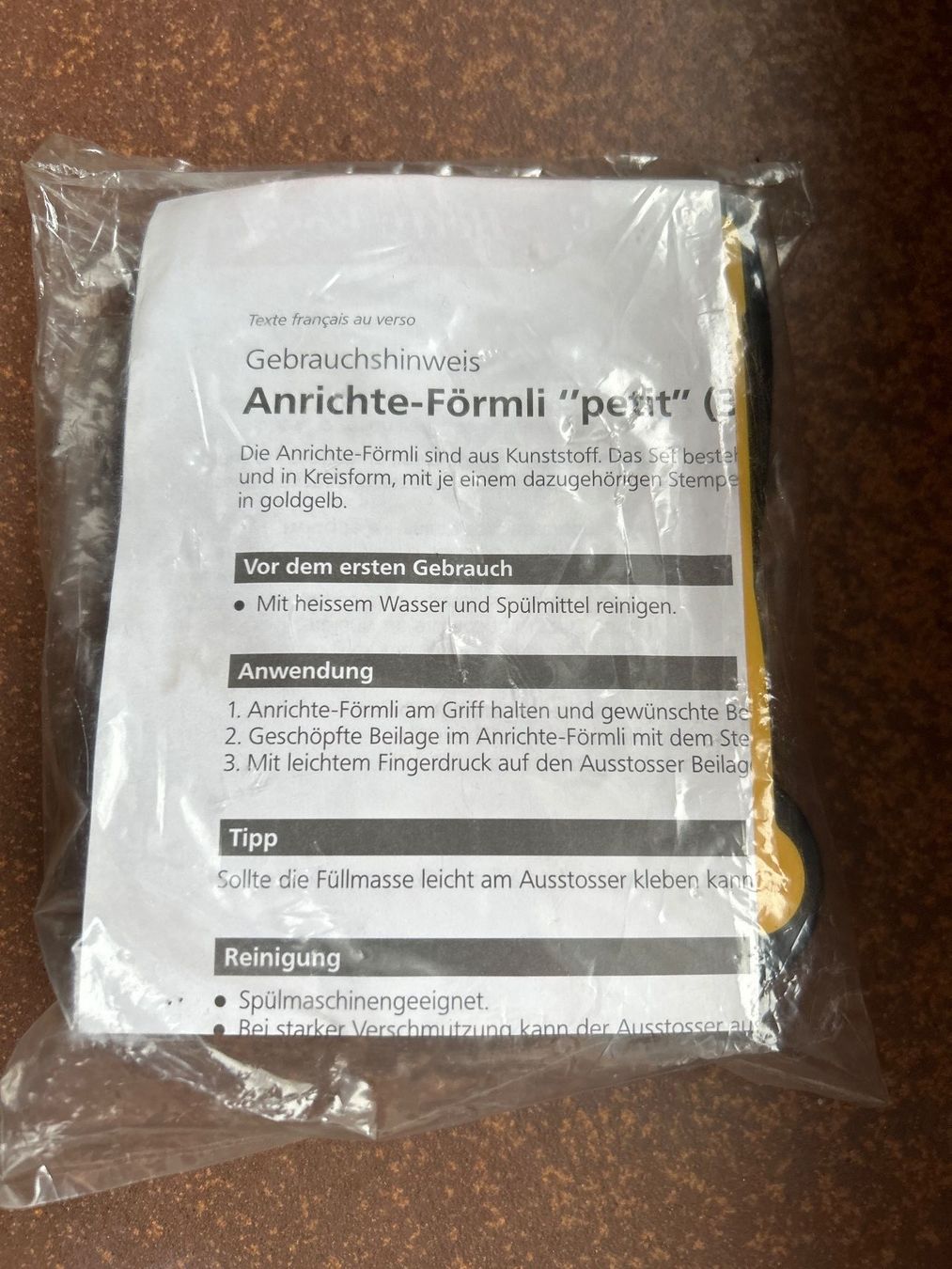 Betty Bossi Backformen: Anrichte-Förmli "petit" Set, neu! – Neu und originalverpackt aus Villnachern von RicardoMary 1