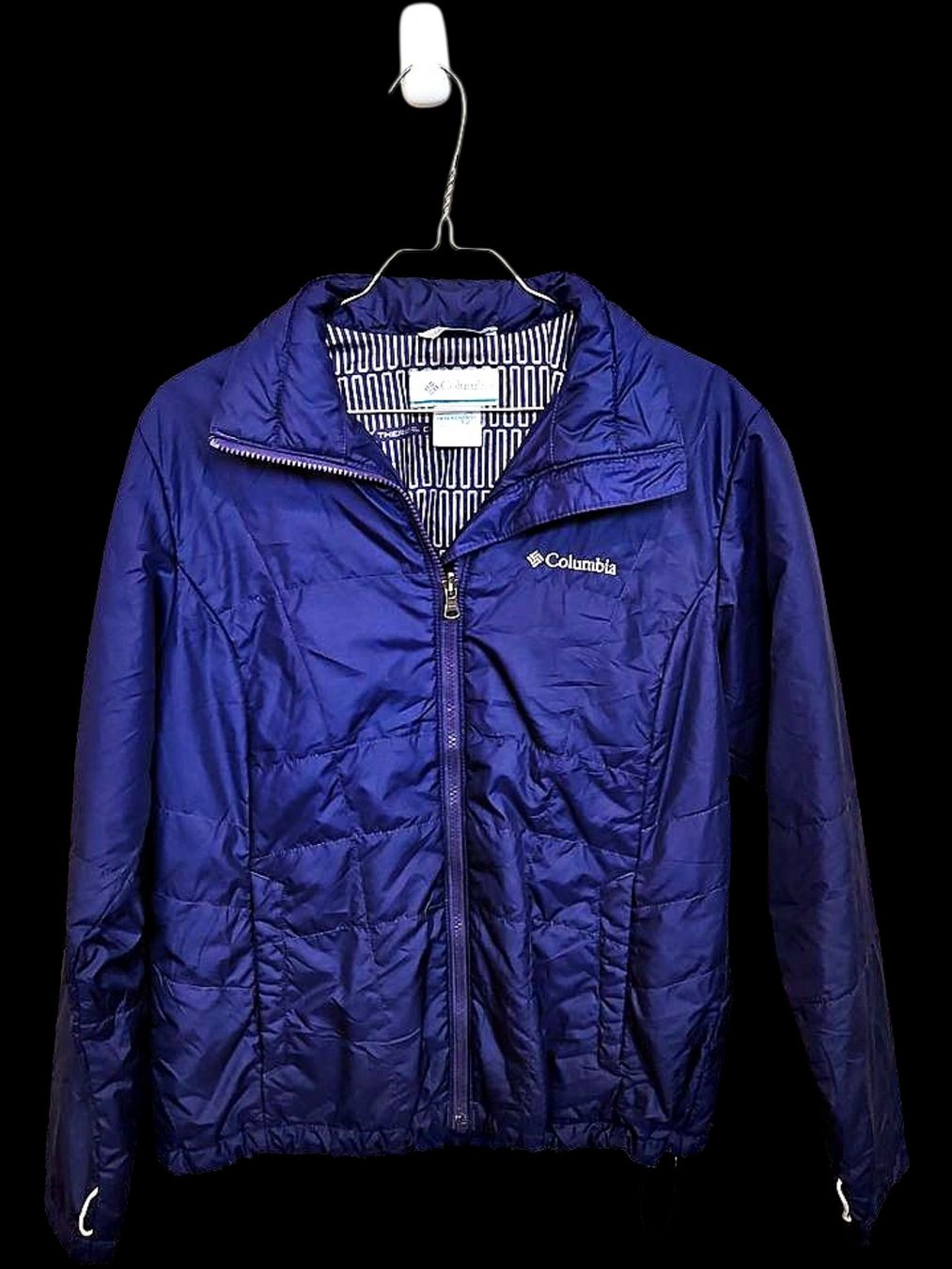 Columbia Giacche: Columbia Marineblauer Windbreaker-Jacke - Interchange – Usato da Zug venduto da vinokilo 1