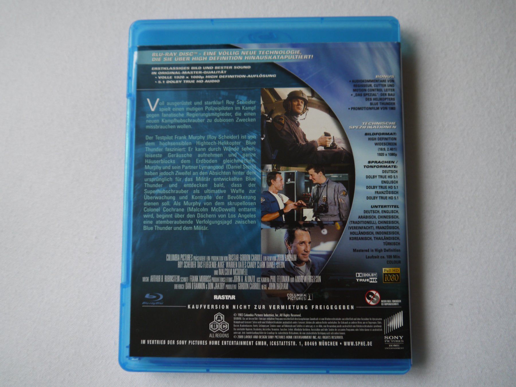Tutti i DVDs: DAS FLIGENDE AUGE(1983)-Roy Scheider – Usato da Hagendorn venduto da Blaf 1