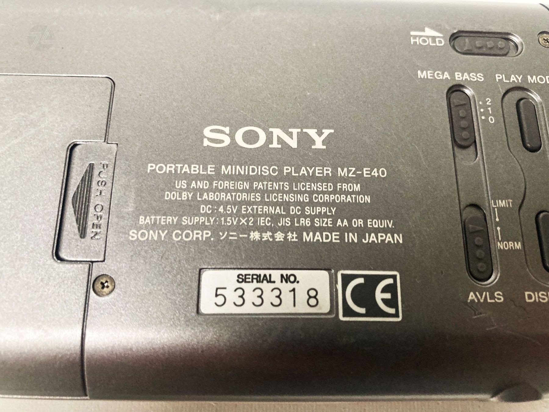 Sony Minidisc: Sony MD Walkman MZ-E40 - MiniDisc Player – Usato da Wetzikon ZH venduto da cyan74 5