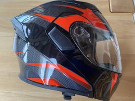 Motorradhelm hochklappbar mit integrierter Sonnenblende