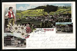 Litho Teufen, Gasthaus Adler, Dorfstrass
