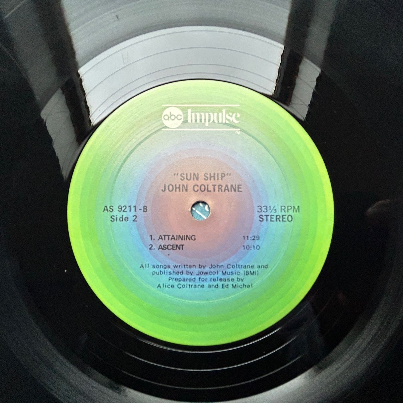 Vinyles: COLTRANE  SUN SHIP  LP – D'occasion à Lausanne par Pask1 4