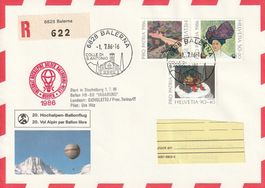 Pestalozzi-Stiftung, Mürren 1986, Ballonpost