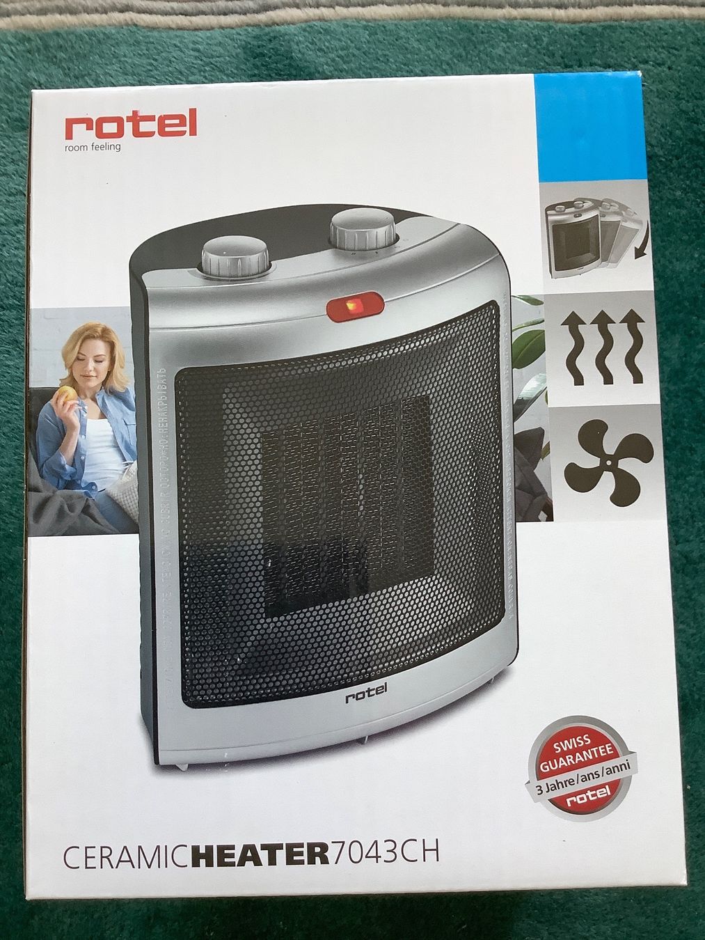 Rotel Radiatori: Rotel Heizlüfter Ceramic Heater 7043CH – Nuovo e nell'imballaggio originale da Zürich venduto da Verde21