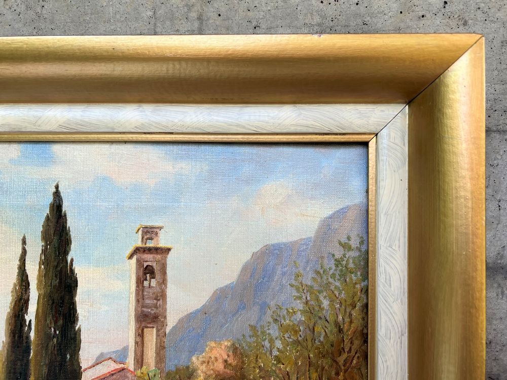 Italienische Landschaft. Ölgemälde, signiert Kaufen auf Ricardo
