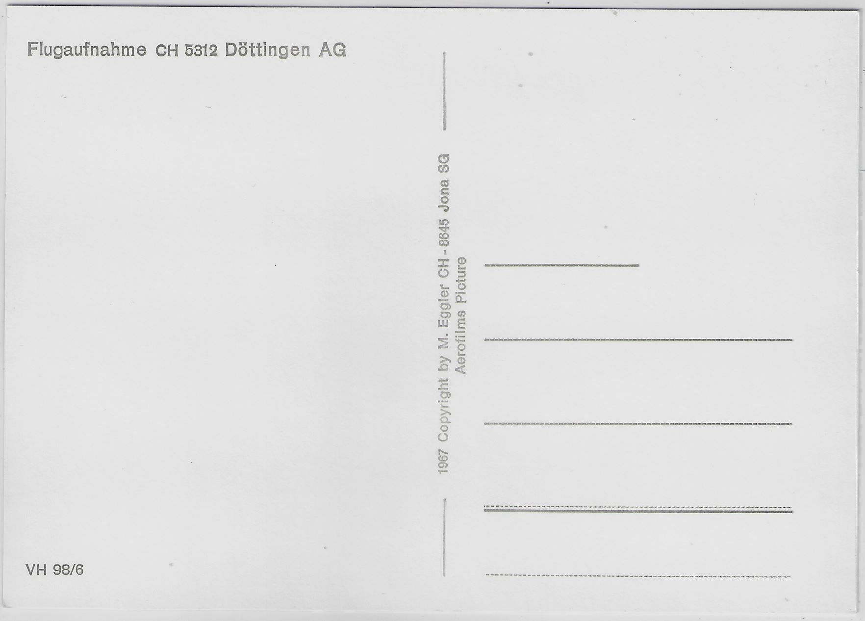 Cartoline postali: Flugaufnahme Döttingen AG – Antico da Ettingen venduto da Kartenplanet 1