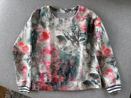 Marc Cain Sports Pullover Grösse 3 Blumenmuster floral neon