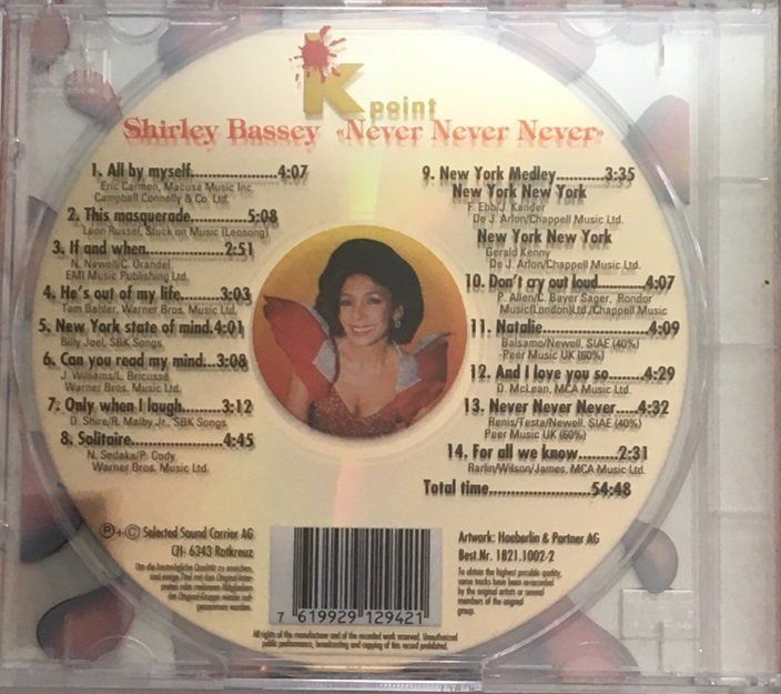CDs: Shirley Bassey - Never Never Never – Gebraucht aus Grüningen von azulverde 1