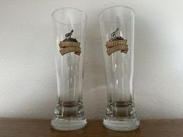 Biergläser ORIGINAL SPIESS EDELHELL - Vintage - 2 Stück