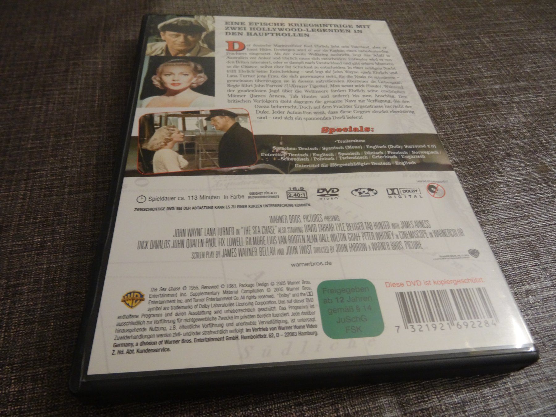 Tutti i DVDs: DVD Der Seefuchs John Wayne Lana Turner – Usato da Olten venduto da Disc-Verkauf 2