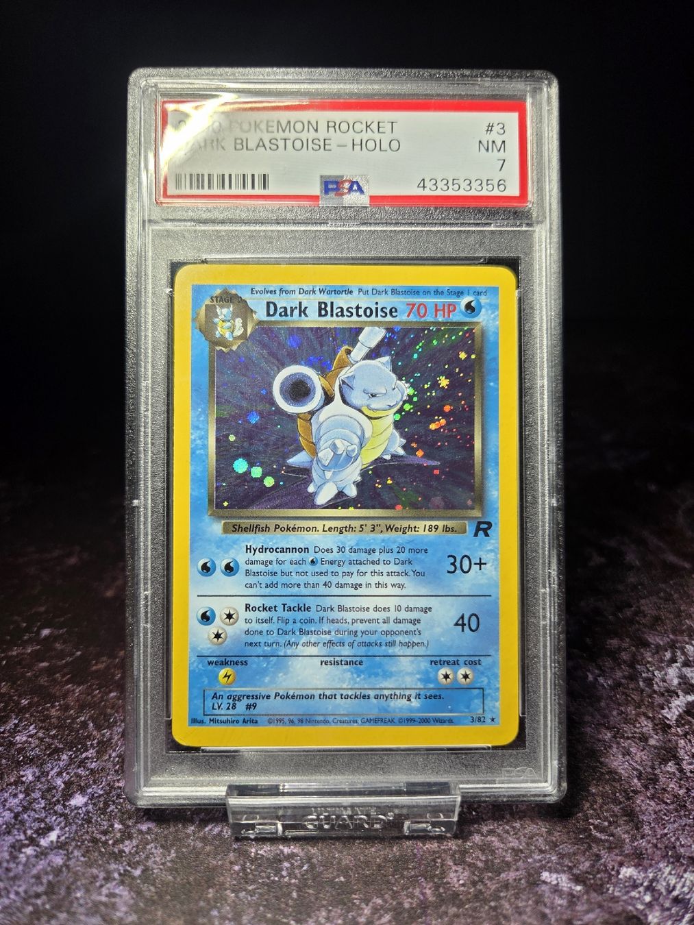 Pokémon Carte collezionabili: 2000 POKEMON ROCKET 3 DARK BLASTOISE-HOLO PSA 7 – Usato da Lauerz venduto da gp9_zt9k 7