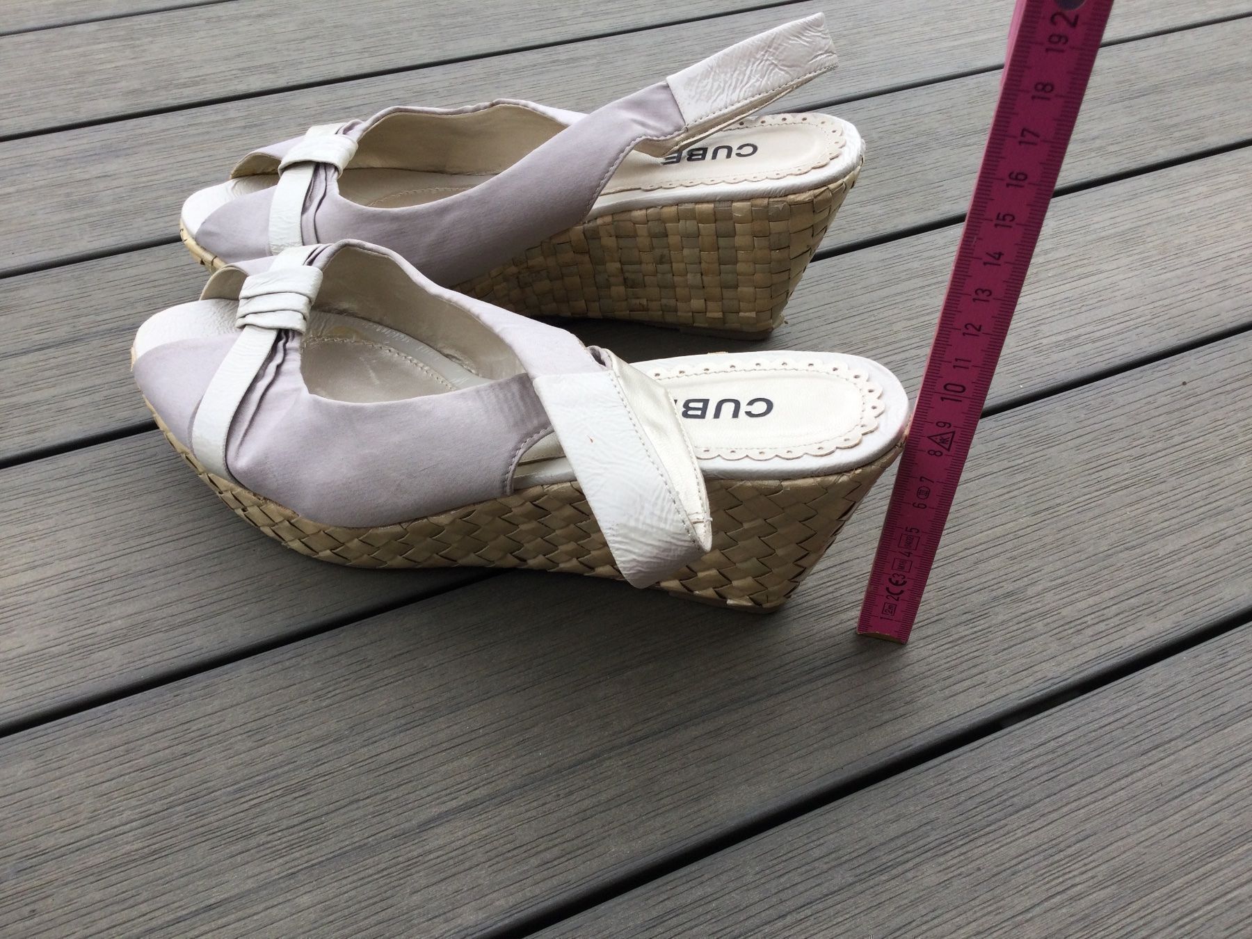 Cube Scarpe da donna: Sandalettes compensées satinées CUBE new – Nuovo e nell'imballaggio originale da Agiez venduto da chouchanelle 6