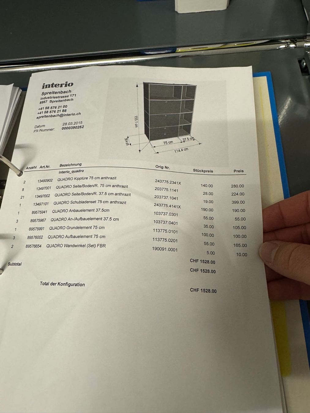 Interio Scaffali: Büromöbel 3er Set USM Stil in grau – Nuovo (secondo la descrizione) da Neuenhof venduto da rah_j2qp 3