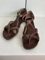 Leder Sandalen / Zehentrenner, Gr. 36, braun, top Zustand