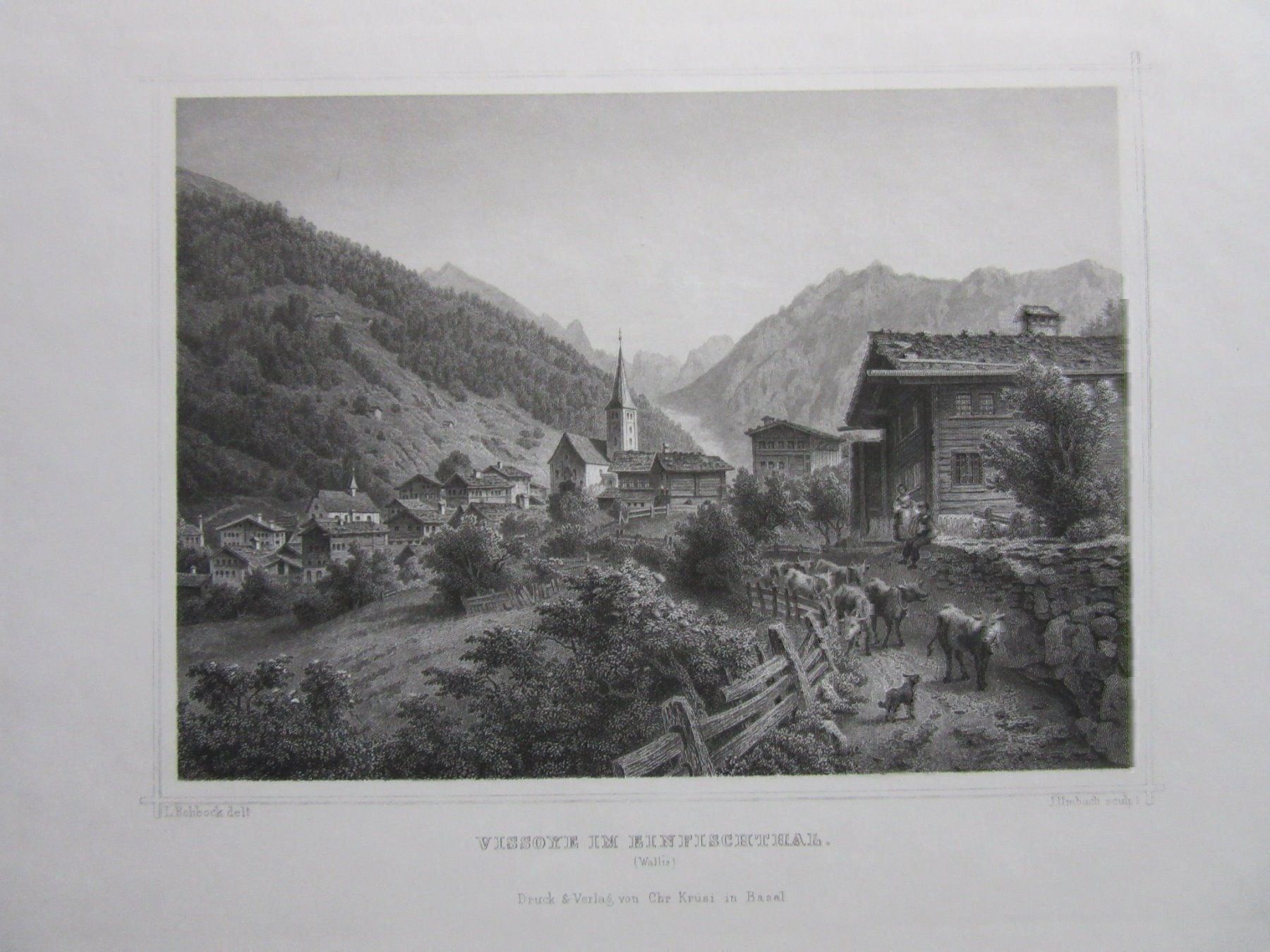 Incisioni: EIFISCHTAL STAHLSTICH – Usato da Gersau venduto da grafik-kunst 1
