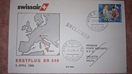 Swissair Zürich - Malta 03.04.1986