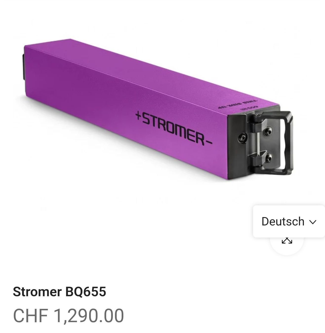 Stromer Batterie: STROMER AKKU 618Wh | Kompatibel  mit ST1,ST2,ST3,ST5  – Usato da Arbon venduto da Wilinger
