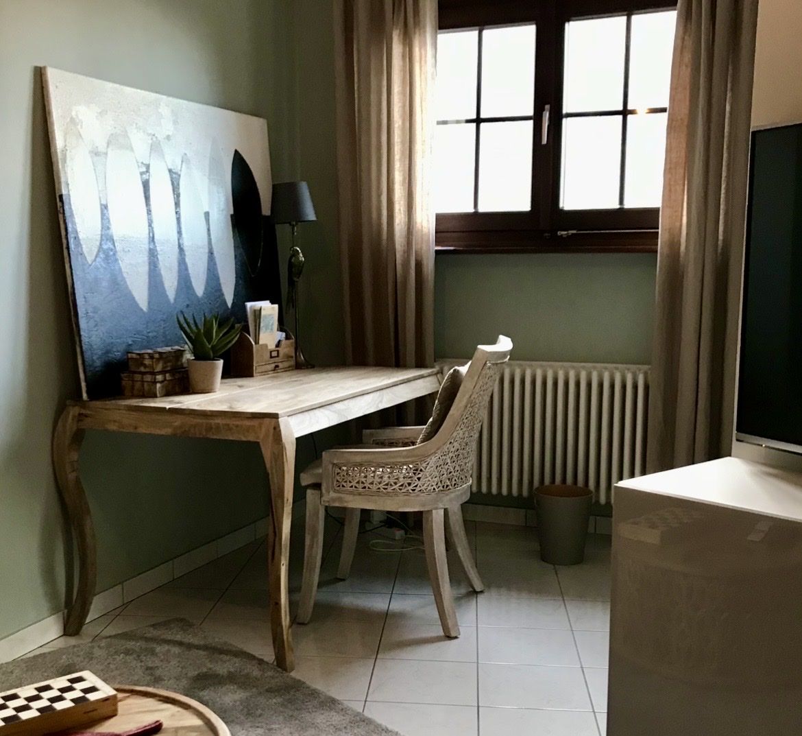 Schreibtische: Tisch Massivholz Mango 135cm – Gebraucht aus Zürich von Budulinek123