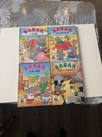 Lot 4 livres Babar Larousse 1990-1993 – très bon état
