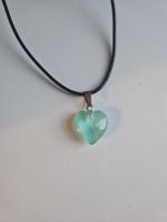 collier petit coeur turquoise