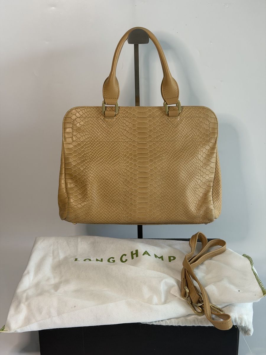 Longchamp Taschen für Damen: Original Longchamp Kroko Leder Handtasche  – Neu und originalverpackt aus Vionnaz von b_f_d_r_g 2