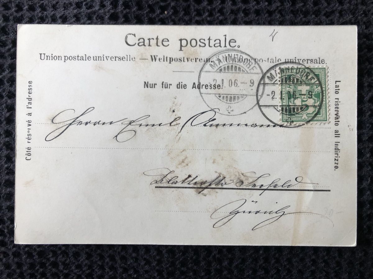 Cartoline postali: Ansichtskarte Männedorf – Usato da Näfels venduto da fritzjk 1