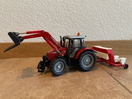 SIKU Massey Ferguson mit Einzelkornsämaschine