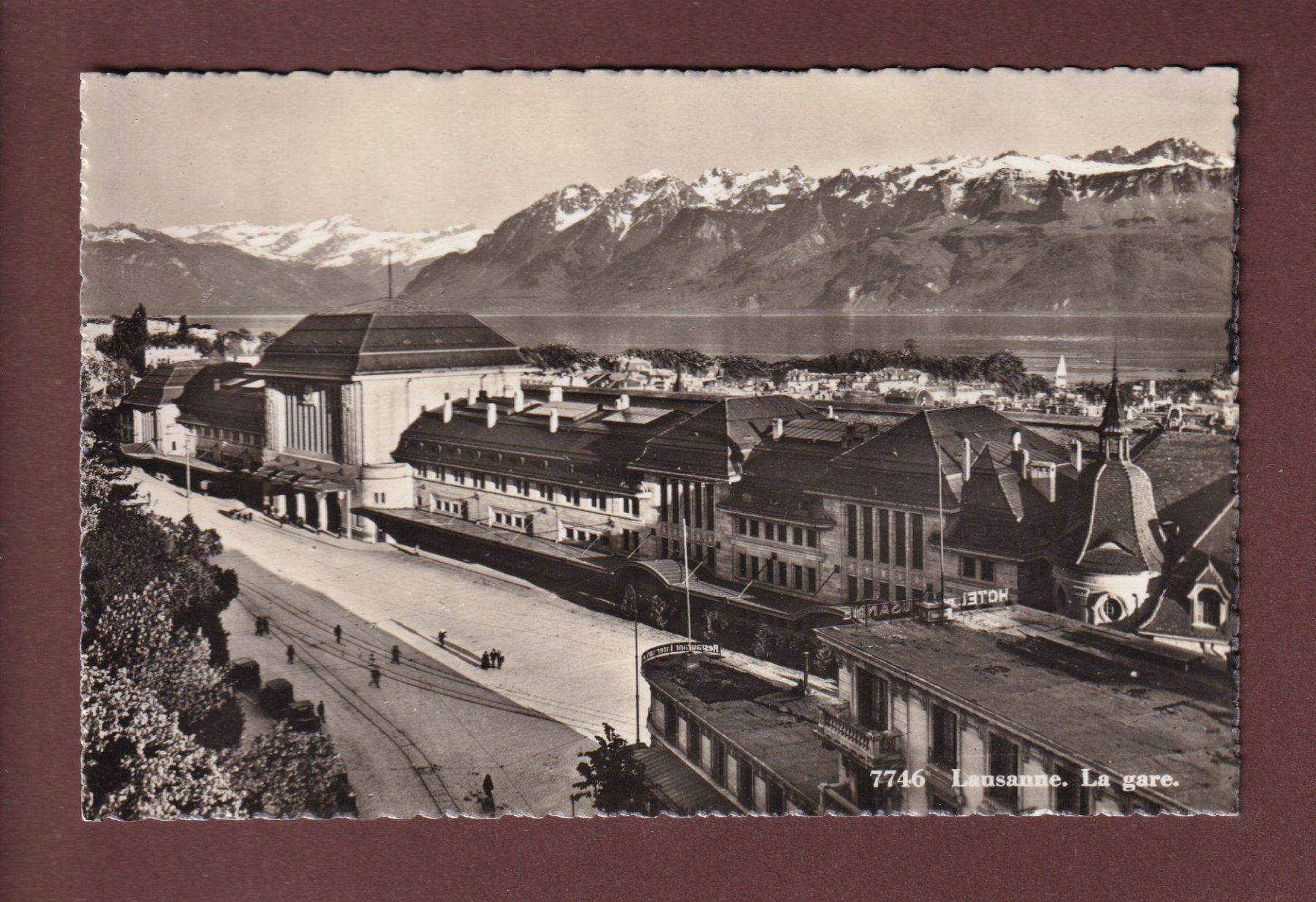 Cartoline postali: LAUSANNE - La Gare – Usato da Pully venduto da nicecards
