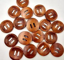 Konkave Holzknöpfe 30 mm für Kleidung - Bouton en bois