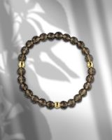 Armband aus Rauchquarz mit 925 Silber