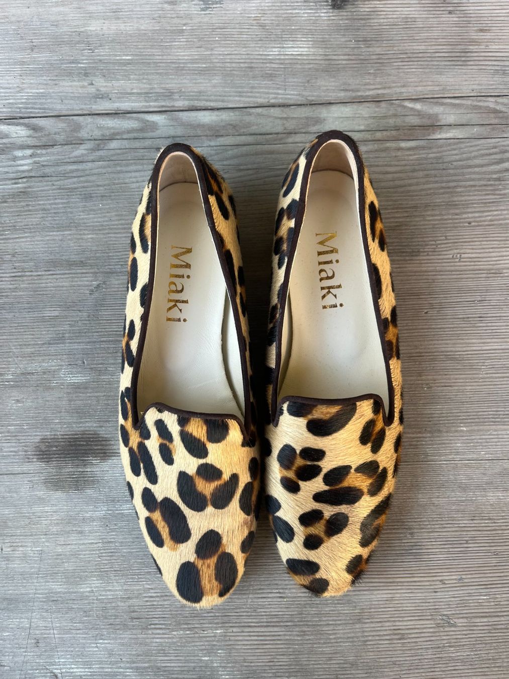 Damenschuhe: Miaki Leopard Slipper, Grösse 38 – Gebraucht aus Stäfa von Castagno1