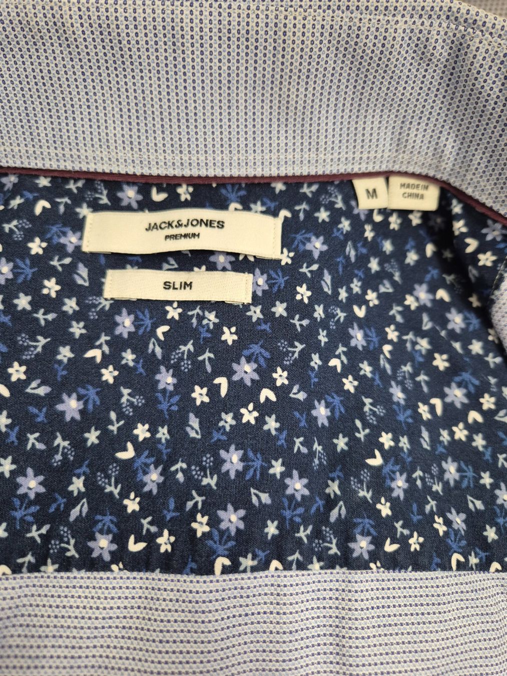 Camicie: Jack & Jones Premium Hemd hellblau gemustert Grösse M – Usato da Langnau am Albis venduto da JoPoGreSi 1