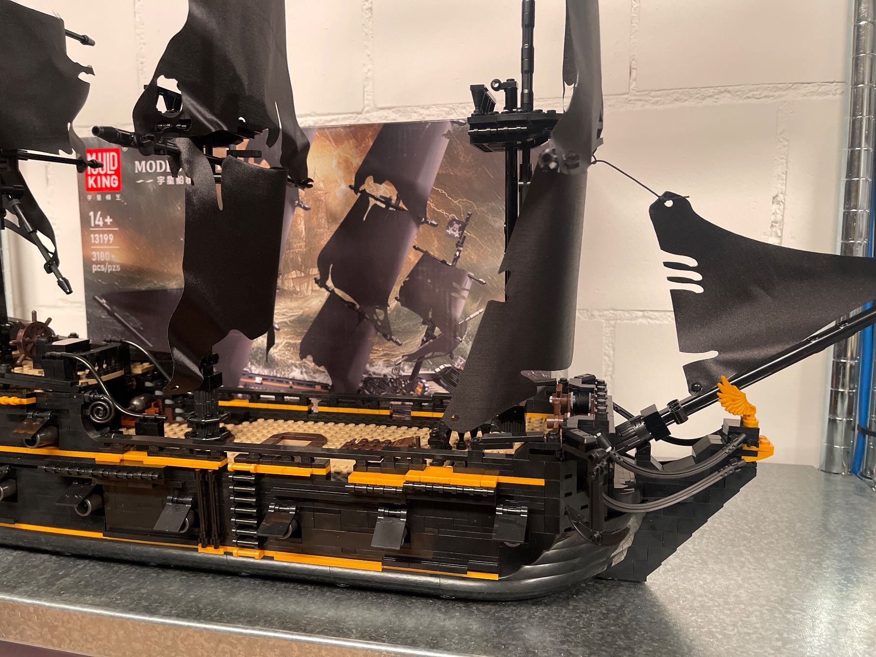 Mould King 13199 Black Pearl 2 Piratenschiff 3180 Lego-Teile (Gebraucht ...