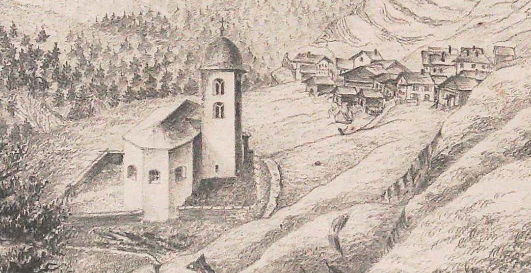 Stiche: Cresta  Avers feine Zeichnung 1885 – Gebraucht aus Rafz von Helvet32 1