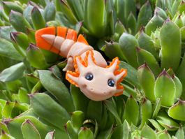 Mini Axolotl Wackelfigur (M) - Skin/Orange - 3D Druck