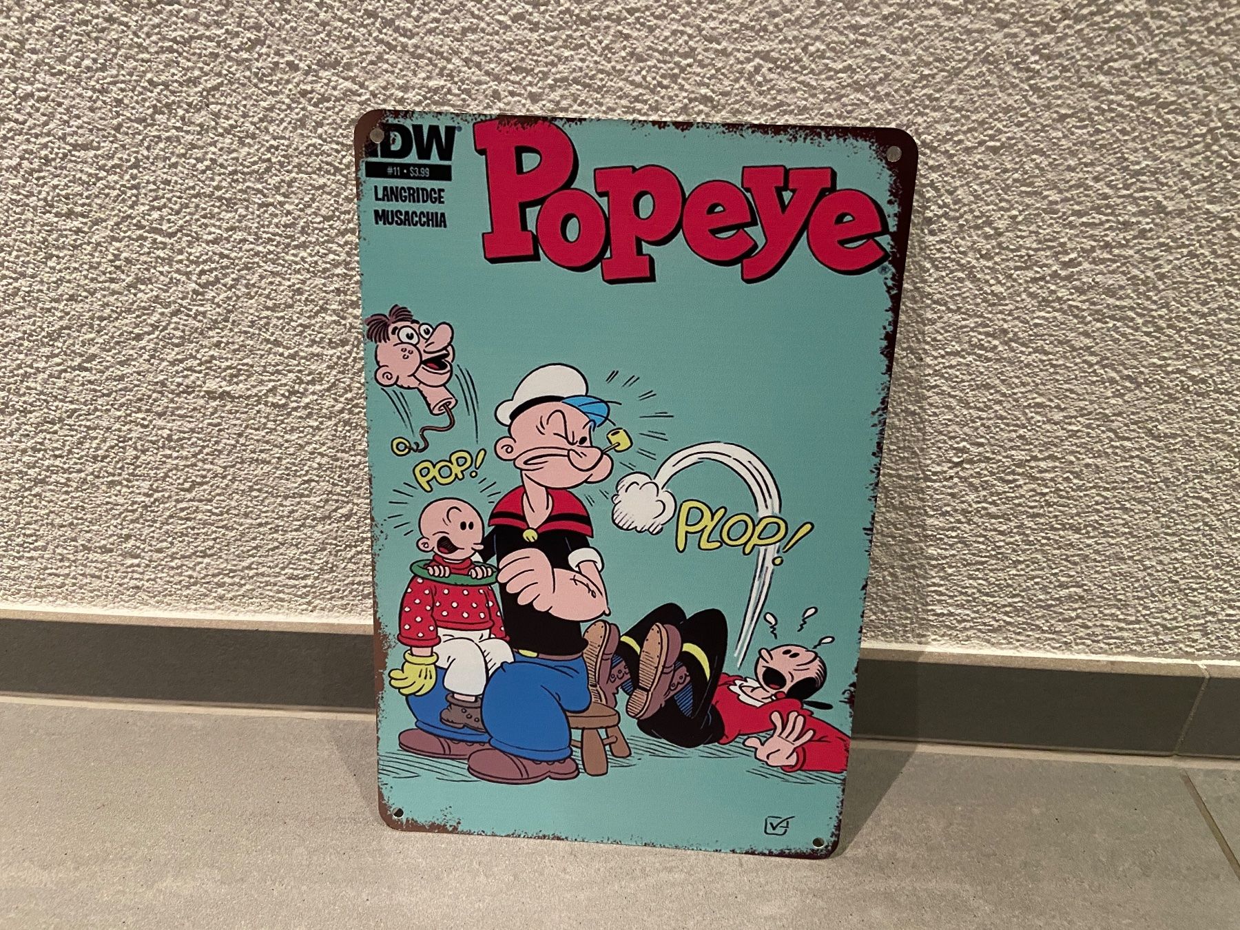 Schilder: SCHILD METALL POPEYE / DER RENNER/ NEU / 1 Pcs. – Neu und originalverpackt aus Seon von Aaargauer01 6