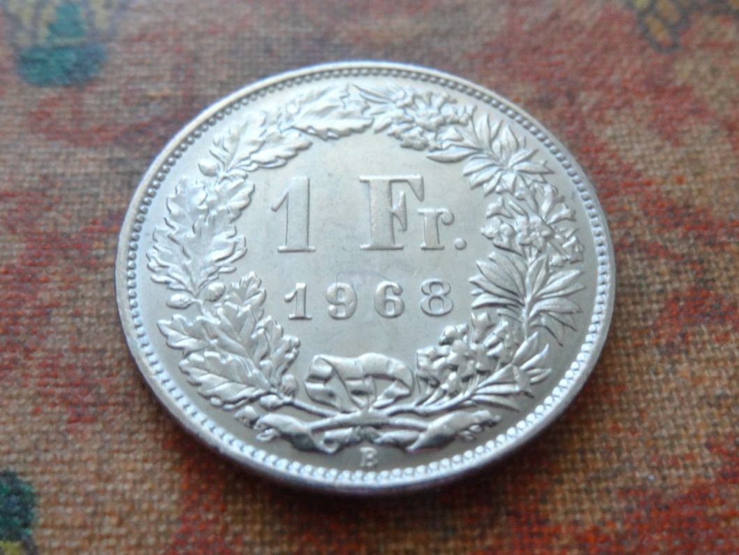 Tutti le monete: 1 Fr. 1968 – Usato da Romanel-sur-Lausanne venduto da Swift13