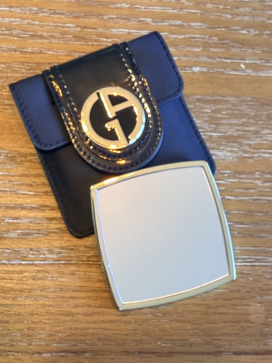 Specchi: Giorgio Armani Pocket Mirror Black Case Luxury Compact – Nuovo (secondo la descrizione) da Gockhausen venduto da van_82kh 3