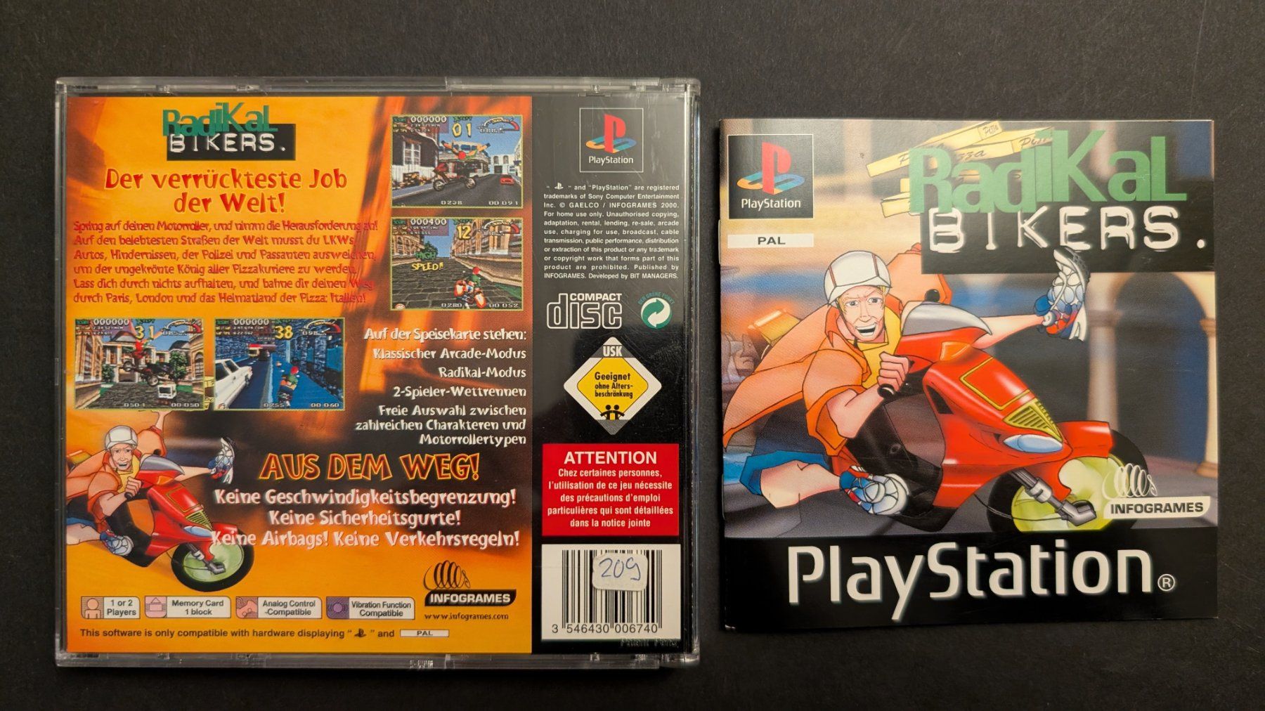 Giochi: Radikal Bikers | Playstation 1 | PS1 – Usato da Bottmingen venduto da dan_c5wb 1