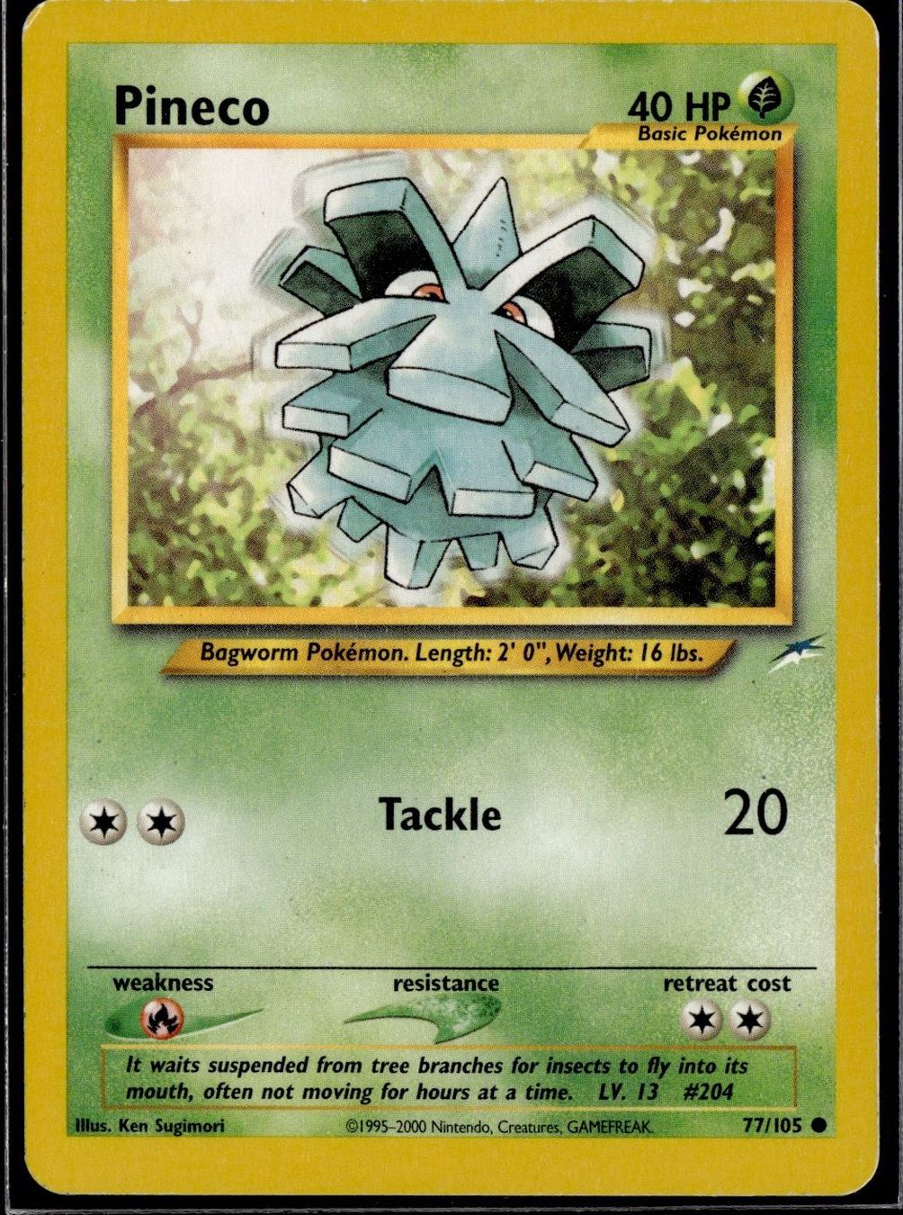 Pokémon Carte collezionabili: Pineco 77/105 Neo Destiny – Usato da Zürich venduto da pokemon_cards